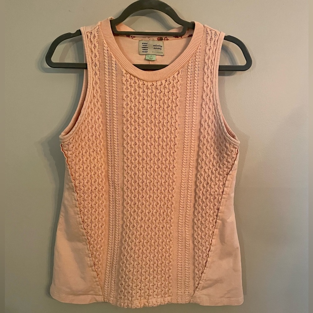 ANTHROPOLOGIE Saturday Sunday Provincial Sweater Vest medium